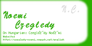 noemi czegledy business card